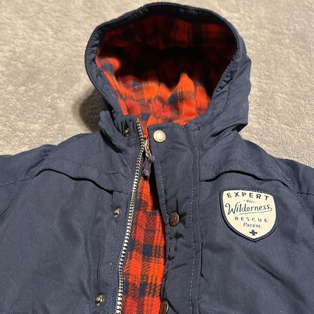 Carters Toddler Size 2T Removable Fleece Lined, Hooded Winter Coat Jacket Parka - Picture 2 of 6